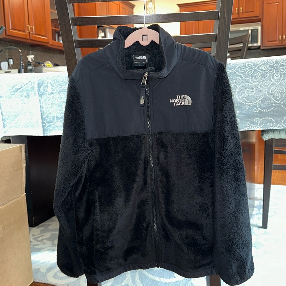 The North Face Big Gorls fleece jacket, black, size 14/16- L